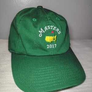 2017 MASTERS TOURNAMENT GREEN LOGO PERFORMANCE HAT AUGUSTA GOLF